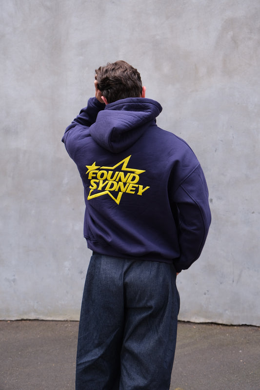 Heavyweight Navy Star Hoodie