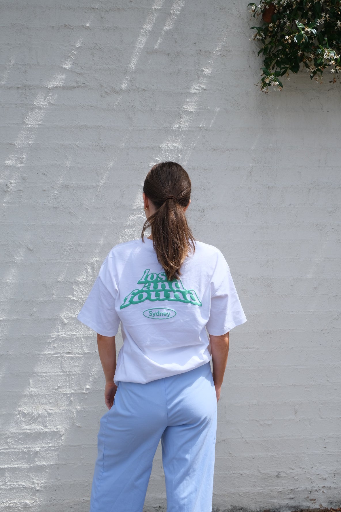 Lost and Found Tee White and Green