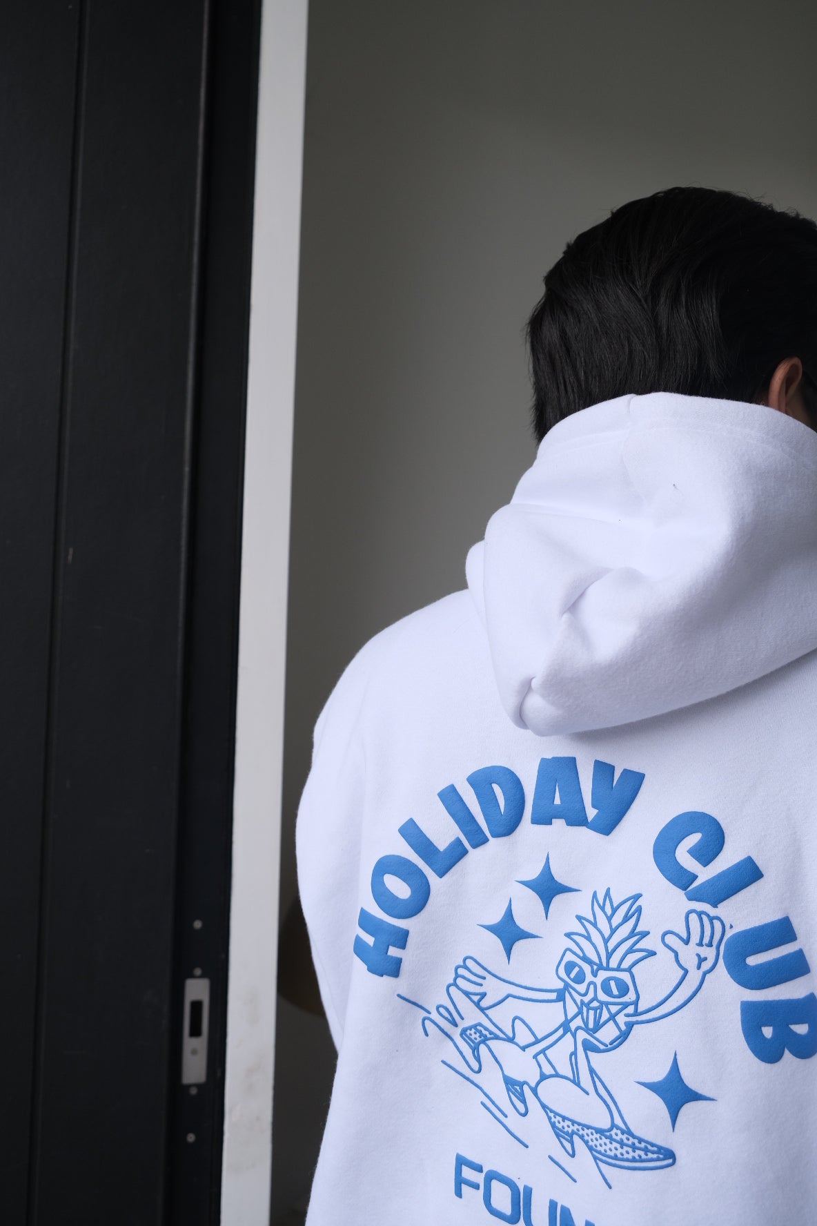 White Holiday Club Hoodie