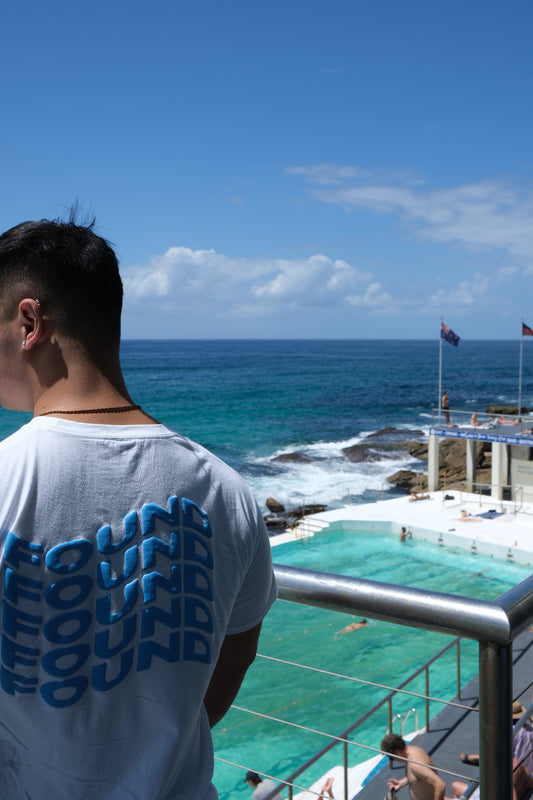 White Logo Tee