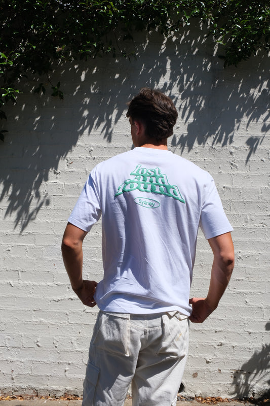 Lost and Found Tee White and Green