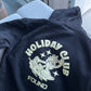 Black and Cream Holiday Club Hoodie