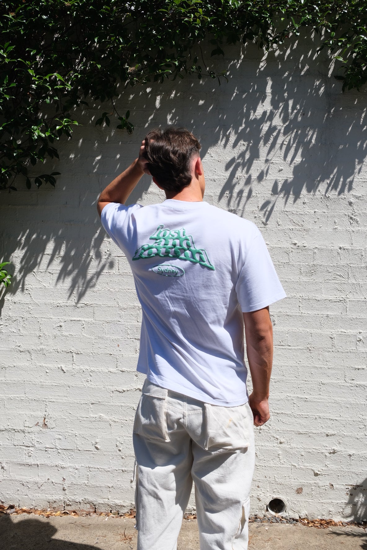 Lost and Found Tee White and Green